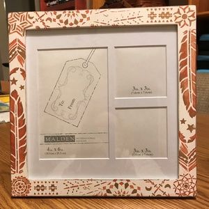 Boho Shabby Hand Painted Picture Frame